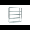 Technibilt Shelving Systems Add-On Unit, 5-Shelf, Chrome, 24x72x74 A475CH